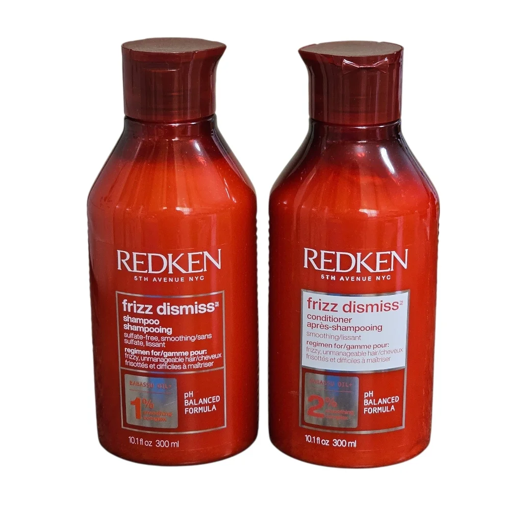 NEW Redken Frizz Dismiss Shampoo & Conditioner 10.1 Fl Oz Sulfate Free Smoothing - Picture 1 of 2